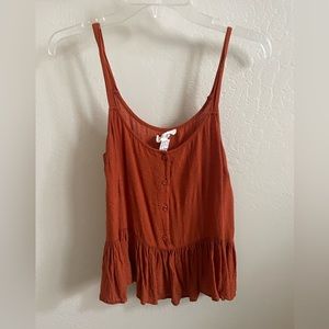 Forever 21 rust tank top